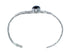 Onyx Sterling Silver Navajo Indian Cuff Bracelet AX129719